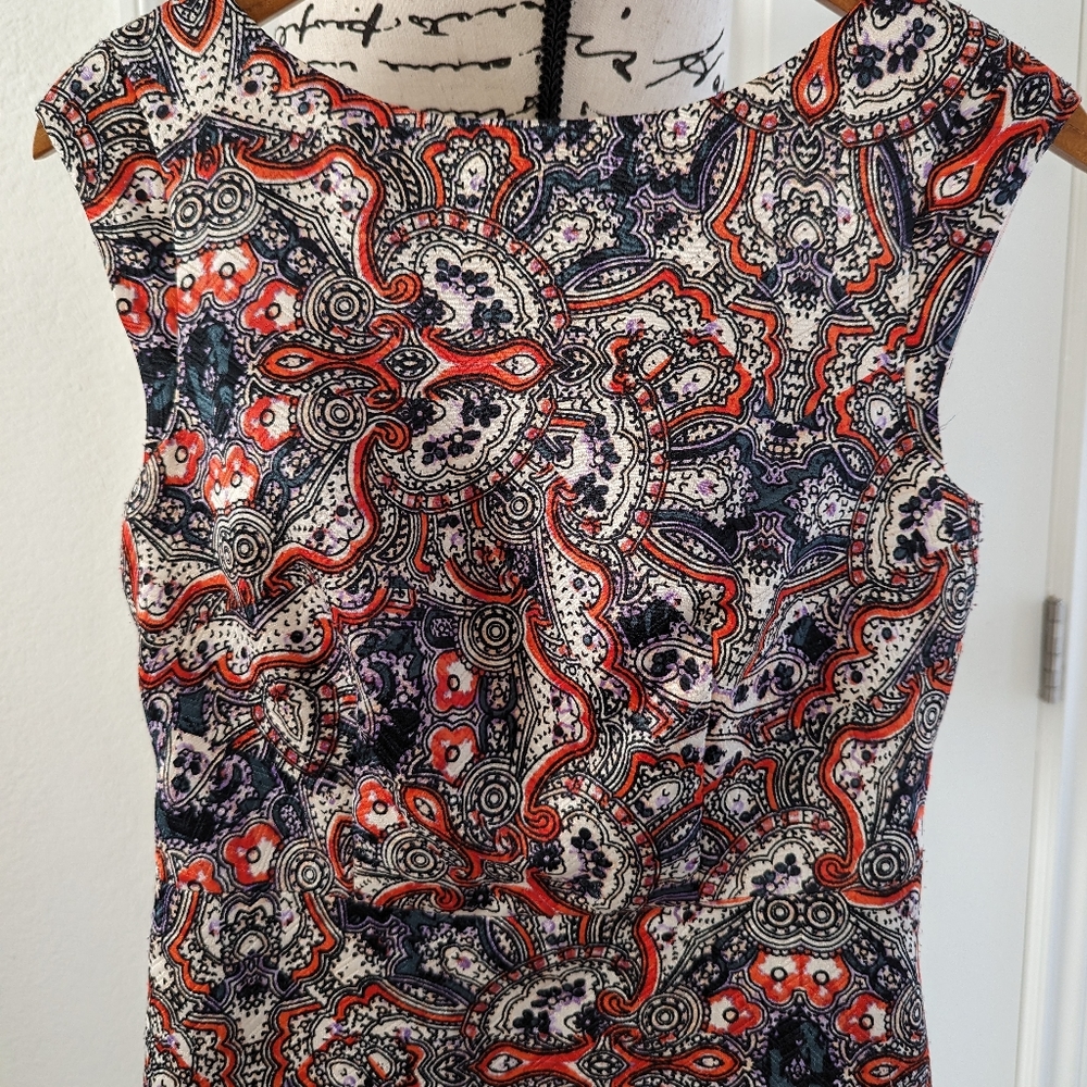 The Limited Multi Coloer Sheath Dress Midi Size 2 - Picture 2 of 6